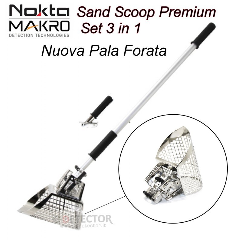 Pala forata Acciaio Inox Sand Scoop Premium Set 3 in 1