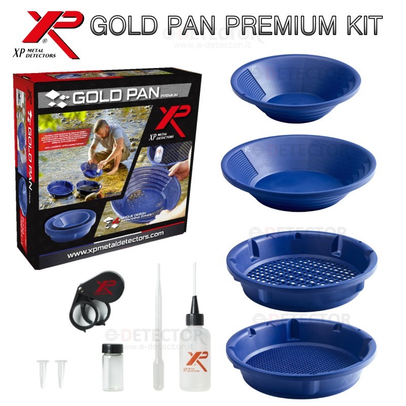 XP Gold Pan Premium Kit Batee Setacci Ricerca  Oro + Accessori